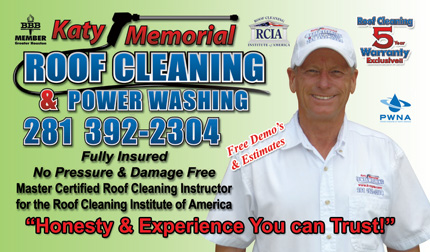 Katy Texas Roof Washing, Power Washing, Pressure Washing